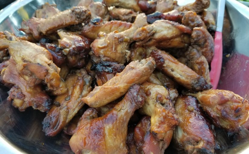Roasted chicken wings